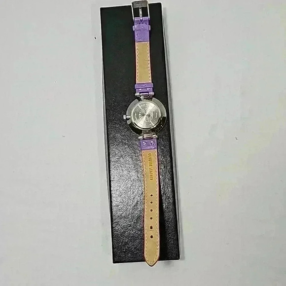 And Klein womens leather water-resistant stainless steel watch lavender … - Picture 6 of 11